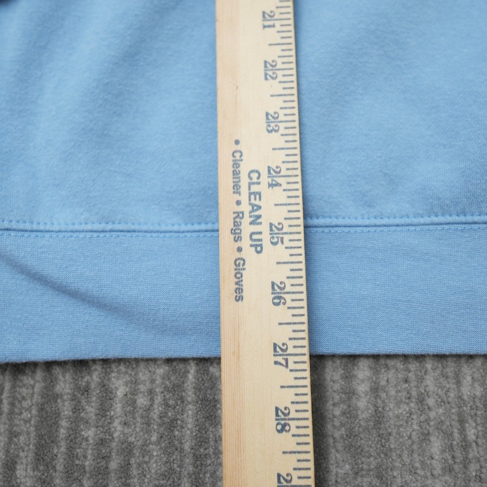 Quiksilver Sweatshirt Men Sky Blue Crewneck Logo Casual Pullover Soft Small - Picture 4 of 9